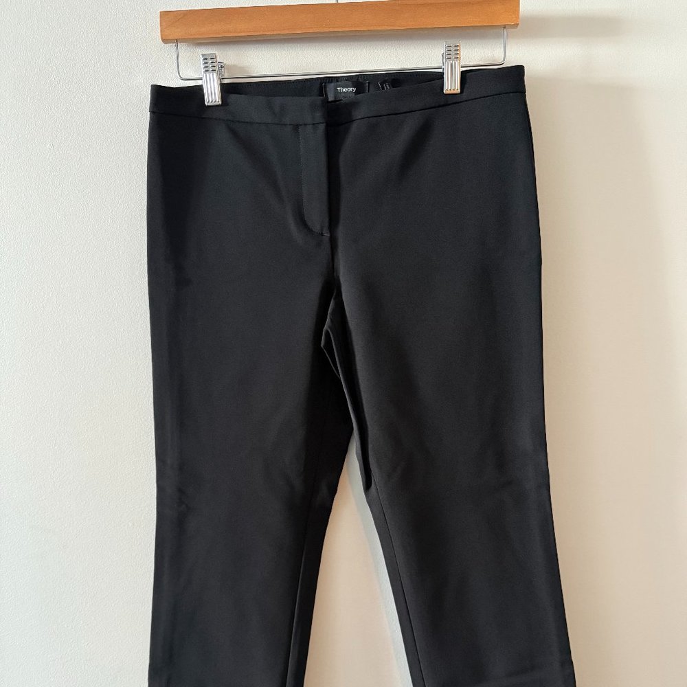 Theory Black Cropped Dress Pants Size 4